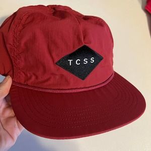 The Critical Slide Society Flat Bill Snapback Cap Dark Rust/Red